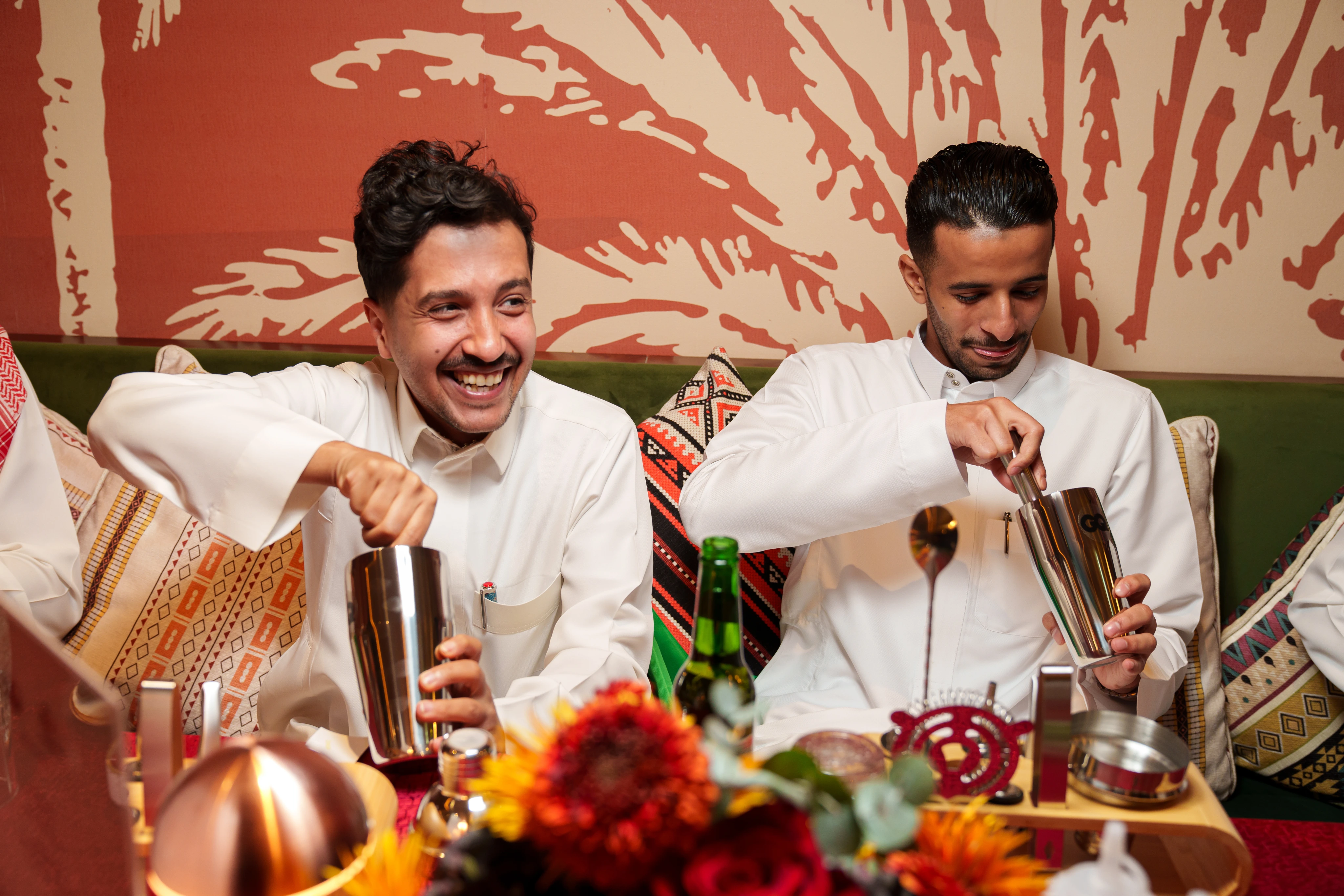 Group of people enjoying Holsten malt beverages together